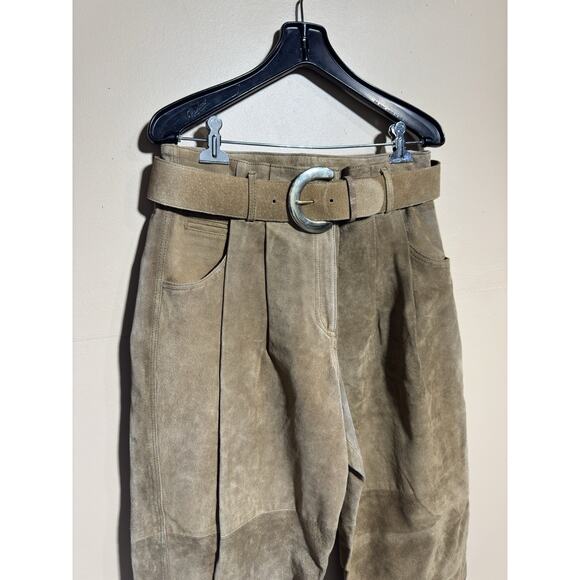 VTG Jones New York Womens 100% Genuine Leather Pants Size 14 Festival Primative - Picture 4 of 13